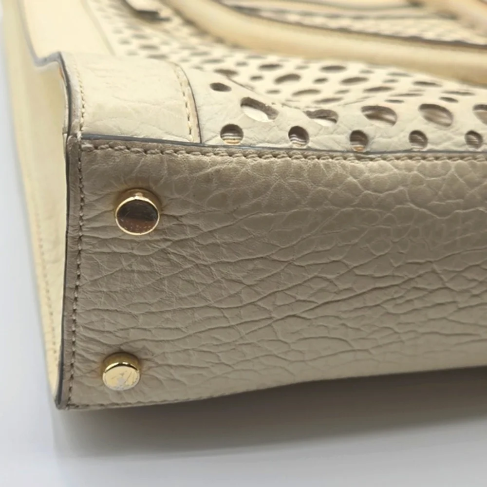 KATE SPADE Perri Lane Lynne Tote Ivory Leather